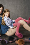 Lana Grossa PANTOFFELS MET EN ZONDER BONTPOMPON Feltro Print
