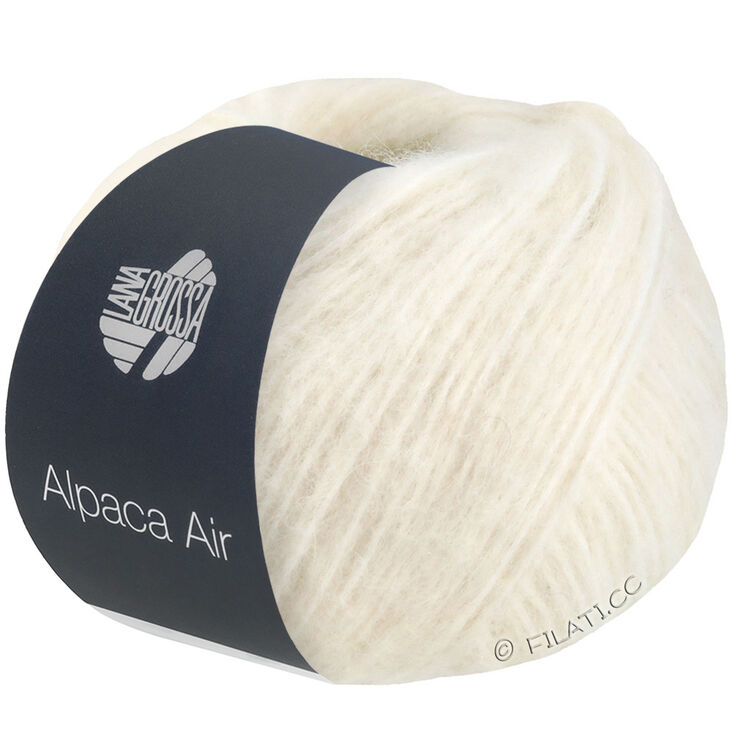 Lana Grossa ALPACA AIR | 01-ruwe witte