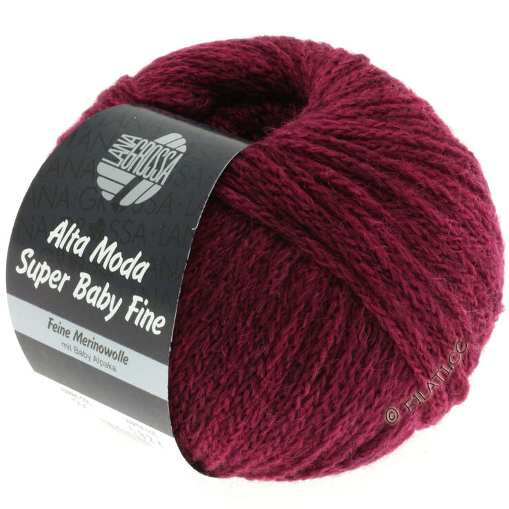 Lana Grossa ALTA MODA SUPER BABY FINE Uni | 01-bordeaux