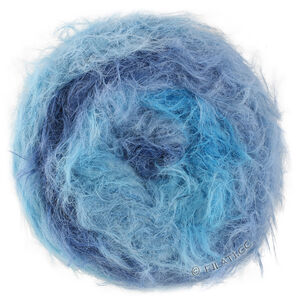 Lana Grossa BASTA MISTA | 110-turkoois/Adriatisch blauw/duifblauw/donker blauw
