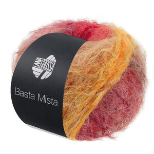 Lana Grossa BASTA MISTA | 124-grijs bruin/kameel/saffraangeel/oranje/grijs rood/donker rood/rood
