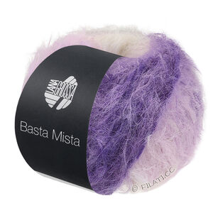 Lana Grossa BASTA MISTA | 125-donker violet/grijs violet/violet/sering/wit