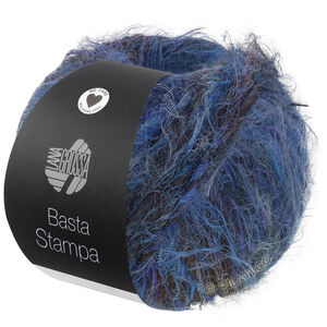 Lana Grossa BASTA STAMPA | 203-licht blauw/jeans/royaal/donker bruin
