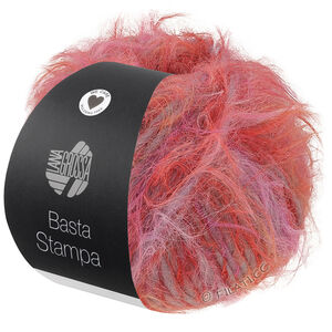 Lana Grossa BASTA STAMPA | 206-geel/oranje/rose/felroze/wit/licht grijs