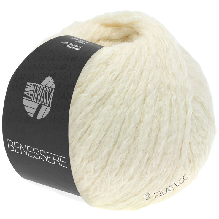 Lana Grossa BENESSERE | 01-ruwe witte