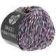 Lana Grossa BINGO Funky Print | 409-grijs/rood/blauw Gekleurd