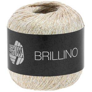 Lana Grossa BRILLINO | 09-wit/goud