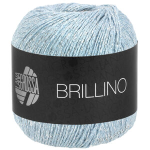 Lana Grossa BRILLINO | 22-licht blauw/zilver