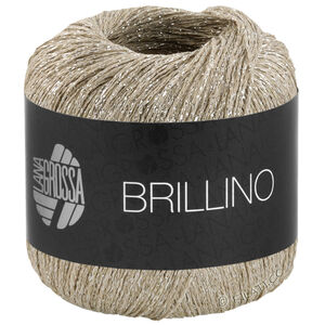 Lana Grossa BRILLINO | 39-grège/zilver