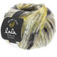 Lana Grossa BRUSHY Uni/Print (lala BERLIN) | 103-ruwe witte/olijf/zwart/noga/beige