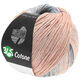 Lana Grossa 365 COTONE Dégradé | 102-licht grijs/grijs/perzik/fictile rood