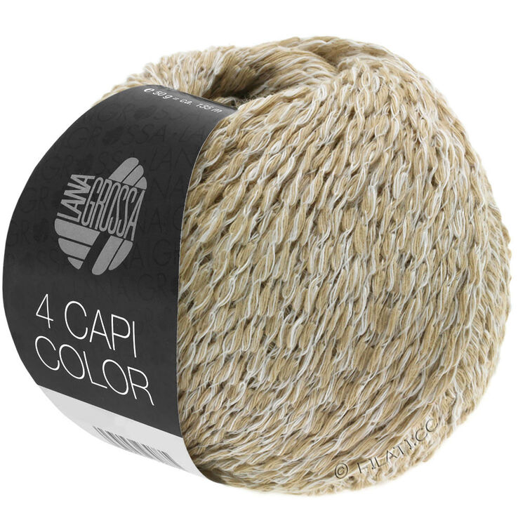 Lana Grossa 4 CAPI Color | 101-wit/beige