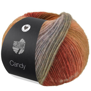 Lana Grossa CANDY | 09-noga/chocoladebruin/roestbruin/staalblauw/groen/foksia/pistache/munt/turkoois/grijs blauw/violet