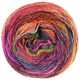Lana Grossa COLORISSIMO 2 | 218-felroze/foksia/dooier geel/grijs geel/oranje/roodbruin/grijs groen/zwartrood