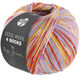 Lana Grossa COOL WOOL 4 SOCKS PRINT III | 7208-shiner blauw/kerrie/fictile rood/ecru/foksia