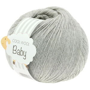 Lana Grossa COOL WOOL Baby Uni/Print 50g | 206-licht grijs gemêleerd