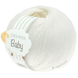 Lana Grossa COOL WOOL Baby Uni/Print 50g | 207-wit
