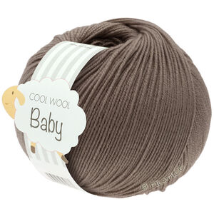 Lana Grossa COOL WOOL Baby Uni/Print 50g | 211-grijs bruin