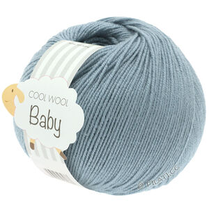Lana Grossa COOL WOOL Baby Uni/Print 50g | 264-grijs blauw