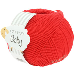 Lana Grossa COOL WOOL Baby Uni/Print 50g | 293-rood