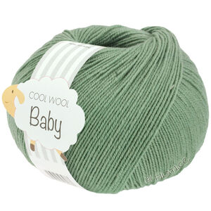 Lana Grossa COOL WOOL Baby Uni/Print 50g | 297-resedagroen