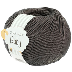 Lana Grossa COOL WOOL Baby Uni/Print 50g | 334-donker grijs gemêleerd