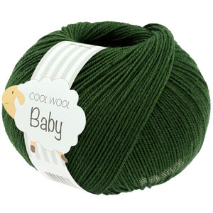 Lana Grossa COOL WOOL Baby Uni/Print 50g | 336-donker groen