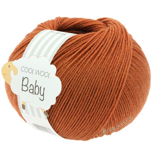 Lana Grossa COOL WOOL Baby Uni/Print 50g | 337-bruinoranje
