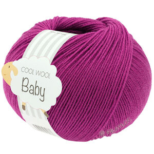 Lana Grossa COOL WOOL Baby Uni/Print 50g | 345-rood violet