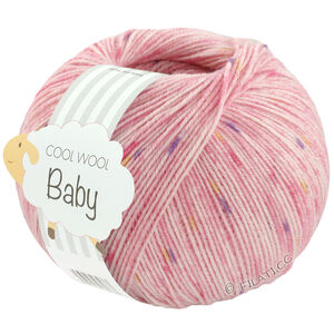 Lana Grossa COOL WOOL Baby Uni/Print 50g | 366-rose/bleekrosa/felroze/paars