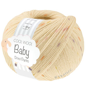 Lana Grossa COOL WOOL Baby Uni/Print 50g | 375-bleekgeel/geel/oranje/paars/rose