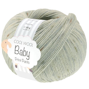 Lana Grossa COOL WOOL Baby Uni/Print 50g | 376-zilvergrijs/taupe/licht grijs