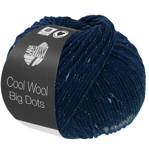 Lana Grossa COOL WOOL Big Dots | 102-donker blauw