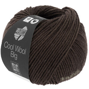 Lana Grossa COOL WOOL Big  Uni/Melange | 1020-zwartbruin