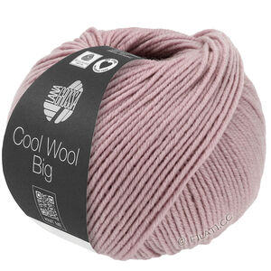 Lana Grossa COOL WOOL Big  Uni/Melange | 1033-grijs roze