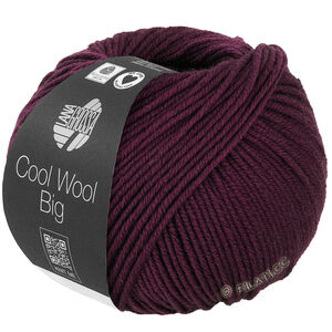 Lana Grossa COOL WOOL Big  Uni/Melange | 1035-Donker bourgondië