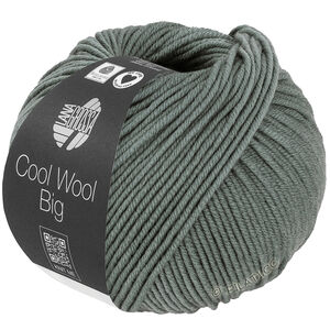 Lana Grossa COOL WOOL Big  Uni/Melange | 1040-grijs groen