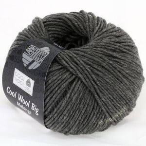 Lana Grossa COOL WOOL Big  Uni/Melange | 0617-donker grijs gemêleerd