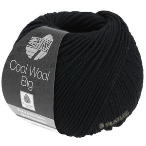 Lana Grossa COOL WOOL Big  Uni/Melange | 0627-zwart