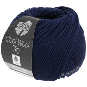 Lana Grossa COOL WOOL Big  Uni/Melange | 0630-nacht blauw