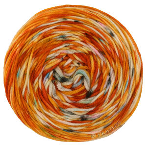 Lana Grossa  | 01-roest/oranje/ruwe witte/geel/felroze/groen