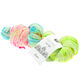 Lana Grossa COOL WOOL Hand-dyed | 103-ruwe witte/neon geel/felroze/turkoois/olijf
