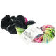 Lana Grossa COOL WOOL Hand-dyed | 106-zwart/grijs/perzik/felroze/groen/paars