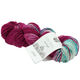 Lana Grossa COOL WOOL Hand-dyed | 109-turkoois blauw/rood violet/ruwe witte/petrol