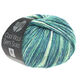 Lana Grossa COOL WOOL Semi Solid | 6506-jeans/jade/ecru gemêleerd