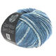 Lana Grossa COOL WOOL Semi Solid | 6509-marine/grijs violet gemêleerd