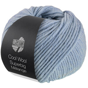 Lana Grossa COOL WOOL Superbig Mélange | 206-licht blauw gemêleerd