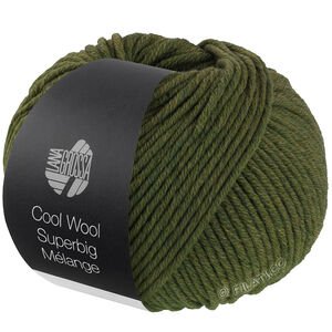 Lana Grossa COOL WOOL Superbig Mélange | 212-olijf gemêleerd