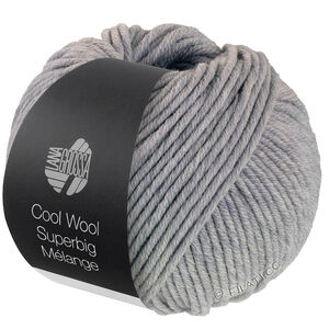 Lana Grossa COOL WOOL Superbig Mélange | 216-licht grijs gemêleerd