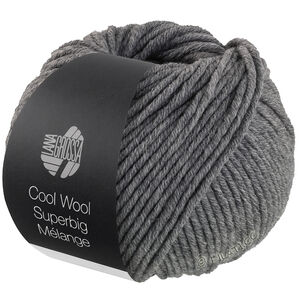 Lana Grossa COOL WOOL Superbig Mélange | 217-donker grijs gemêleerd